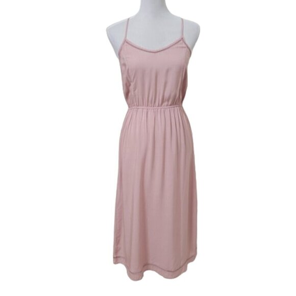 Olive + Oak Size XS Midi Meadow Dress Dusty Rose Color, Excellent Used Condition - Picture 1 of 13